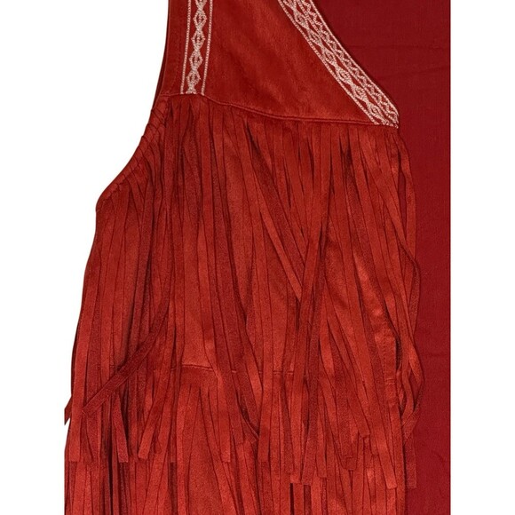 Honey Belle Fringe Embroidered Vest Boho Western Size Small - Picture 3 of 10